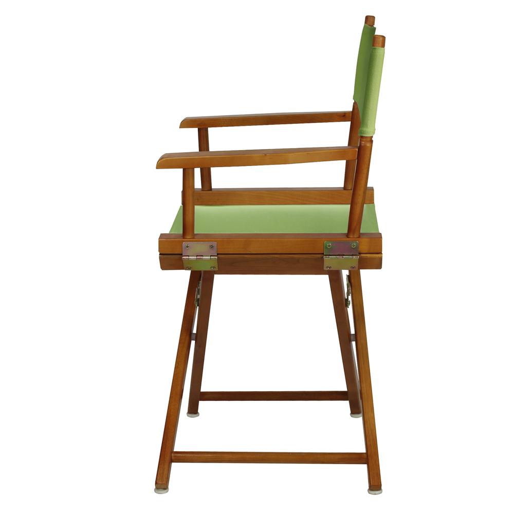 18" Director's Chair Honey Oak Frame-Lime Green Canvas. Picture 2