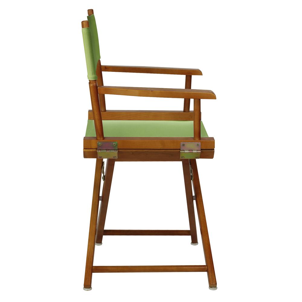 18" Director's Chair Honey Oak Frame-Lime Green Canvas. Picture 3