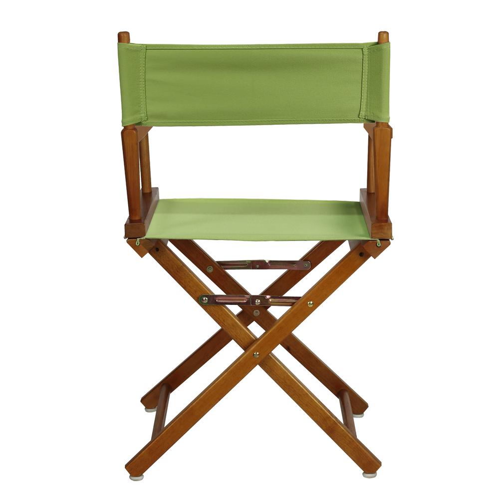 18" Director's Chair Honey Oak Frame-Lime Green Canvas. Picture 4