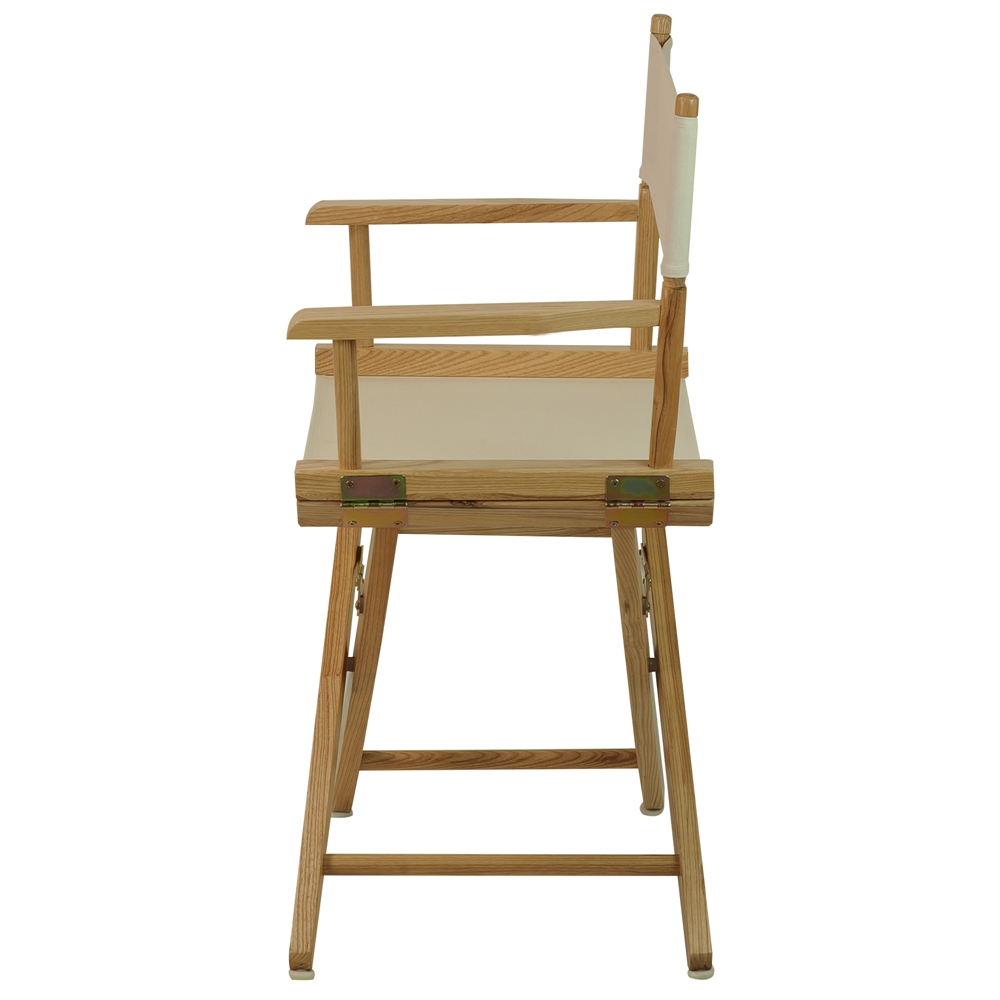 American Trails Extra-Wide Premium 18"  Directors Chair Natural Frame W/Natural Color Cover. Picture 2