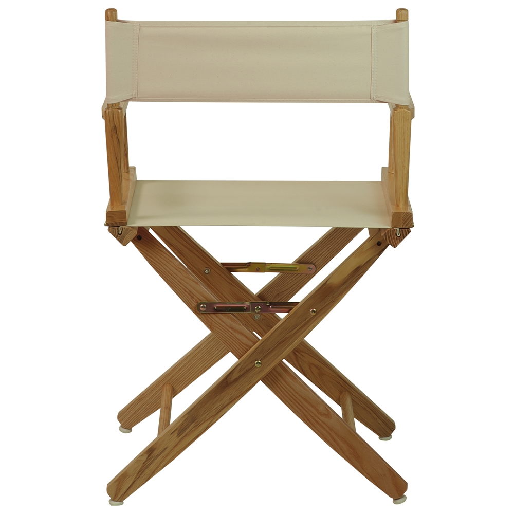 American Trails Extra-Wide Premium 18"  Directors Chair Natural Frame W/Natural Color Cover. Picture 3