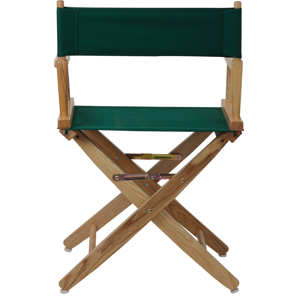 American Trails Extra-Wide Premium 18"  Directors Chair Natural Frame W/Hunter Green Color Cover. Picture 3