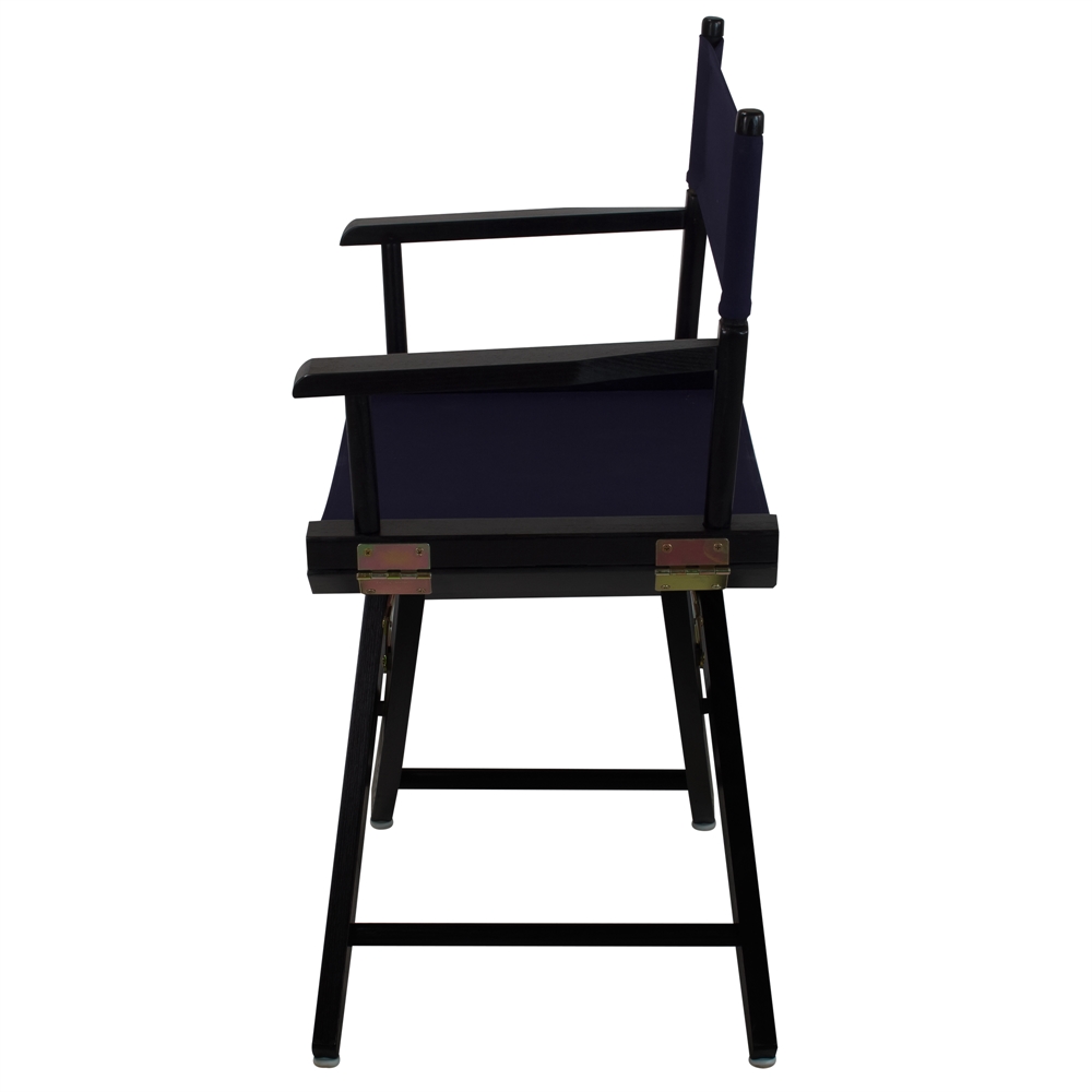 American Trails Extra-Wide Premium 18"  Directors Chair Black Frame W/Navy Color Cover. Picture 2