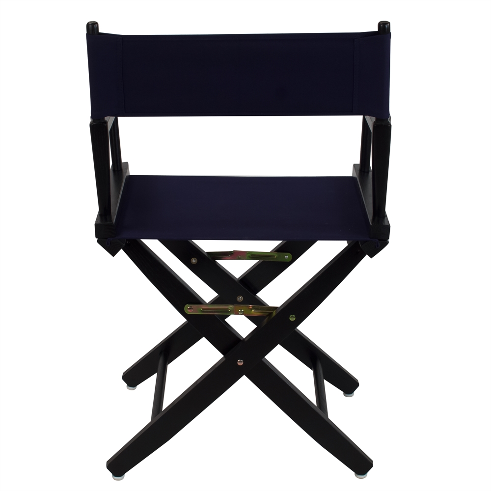 American Trails Extra-Wide Premium 18"  Directors Chair Black Frame W/Navy Color Cover. Picture 3
