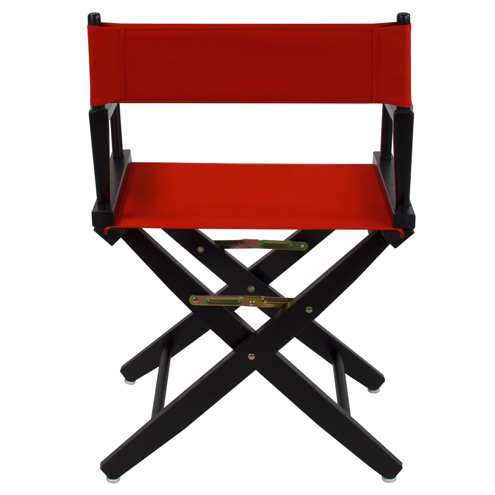 American Trails Extra-Wide Premium 18"  Directors Chair Black Frame W/Red Color Cover. Picture 3