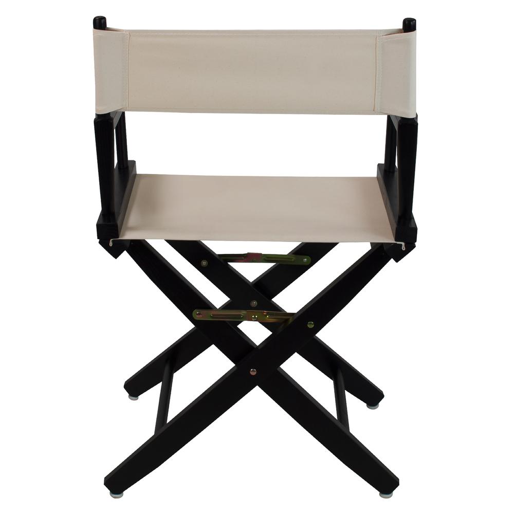 American Trails Extra-Wide Premium 18"  Directors Chair Black Frame W/Natural Color Cover. Picture 3