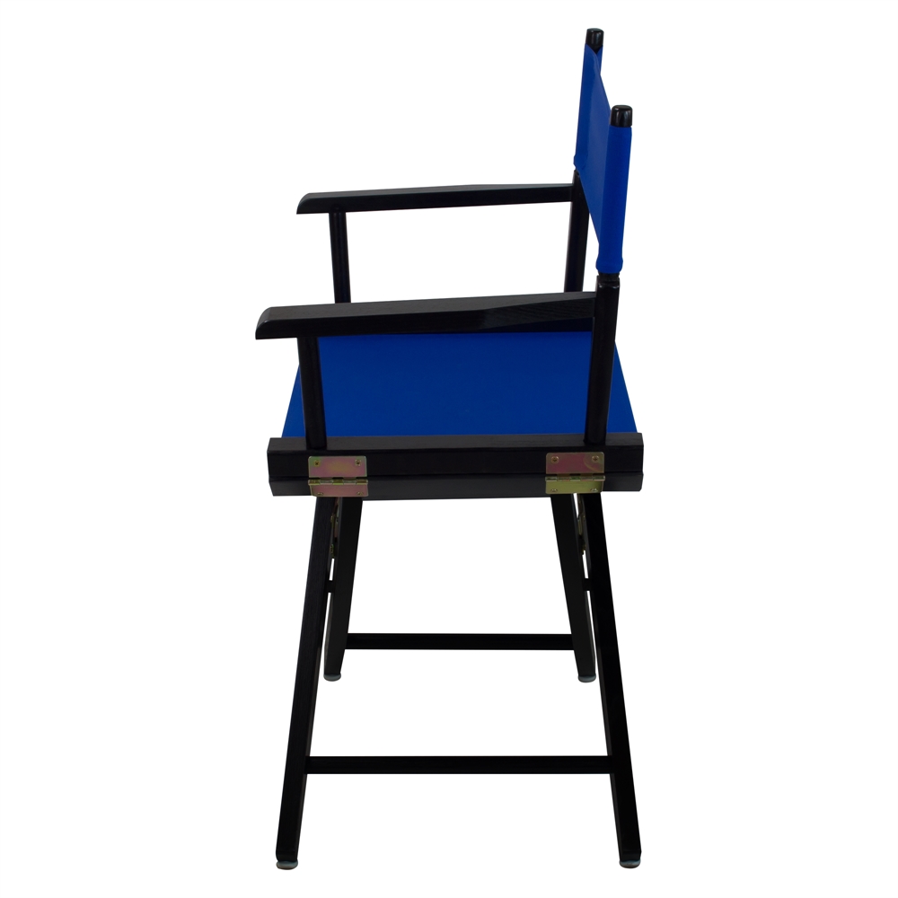 American Trails Extra-Wide Premium 18"  Directors Chair Black Frame W/Royal Blue Color Cover. Picture 2