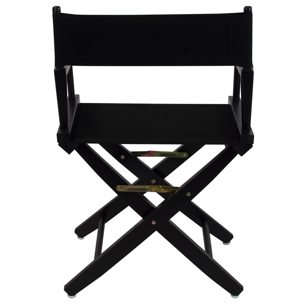 American Trails Extra-Wide Premium 18"  Directors Chair Black Frame W/Black Color Cover. Picture 3