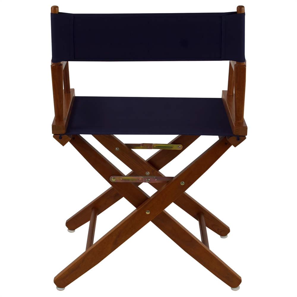 American Trails Extra-Wide Premium 18"  Directors Chair Mission Oak Frame W/Navy Color Cover. Picture 3