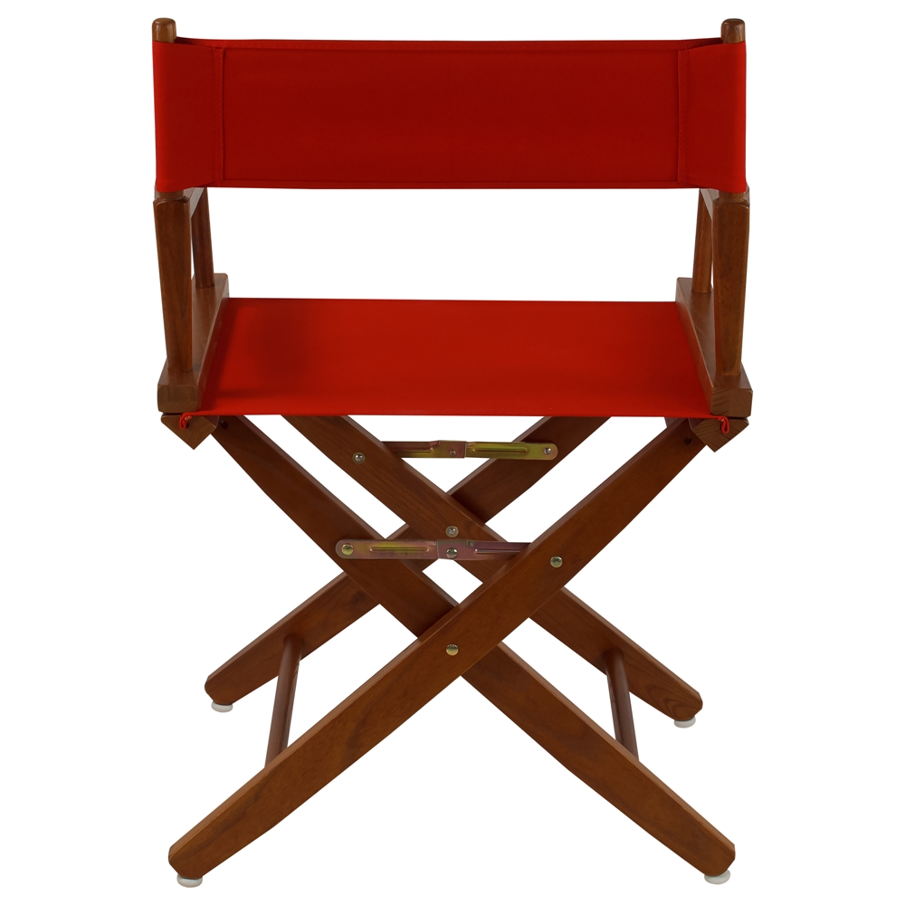 American Trails Extra-Wide Premium 18"  Directors Chair Mission Oak Frame W/Red Color Cover. Picture 3