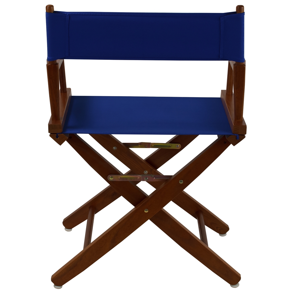 American Trails Extra-Wide Premium 18"  Directors Chair Mission Oak Frame W/Royal Blue Color Cover. Picture 3