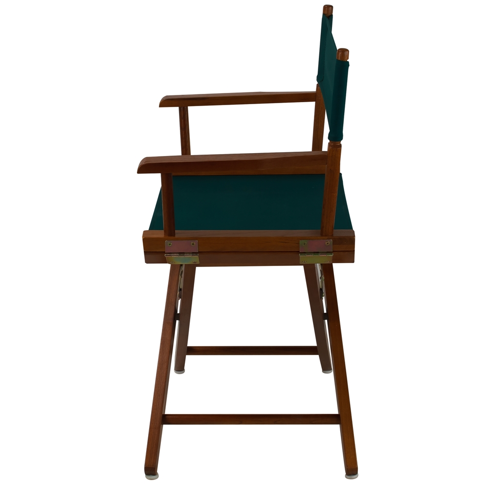 American Trails Extra-Wide Premium 18"  Directors Chair Mission Oak Frame W/Hunter Green Color Cover. Picture 2