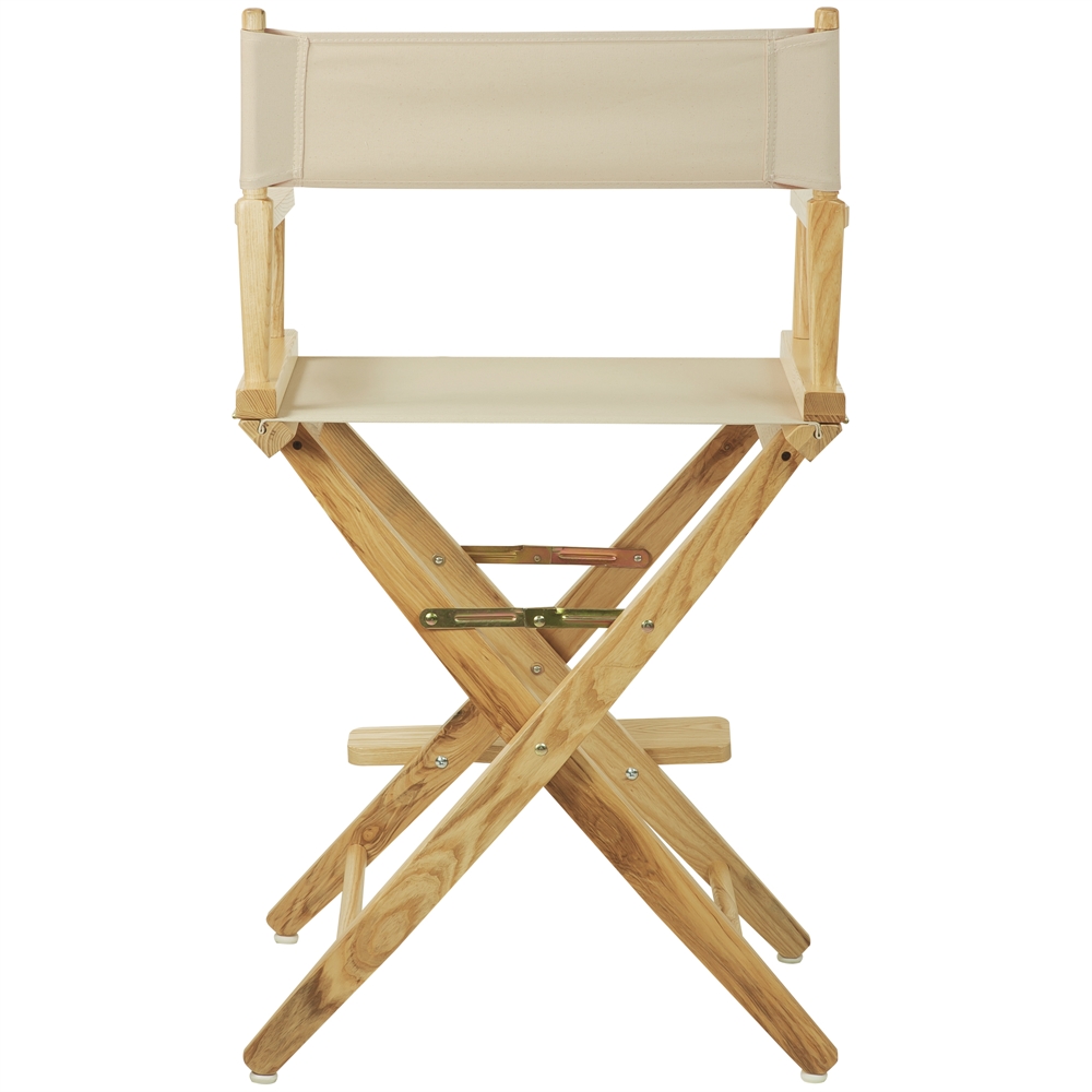 American Trails Extra-Wide Premium 24"  Directors Chair Natural Frame W/Natural Color Cover. Picture 3