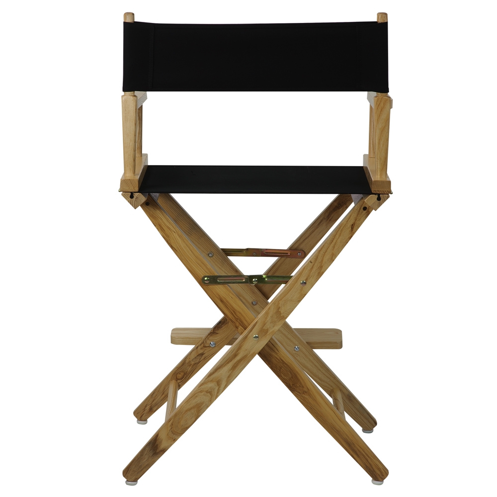 American Trails Extra-Wide Premium 24"  Directors Chair Natural Frame W/Black Color Cover. Picture 3