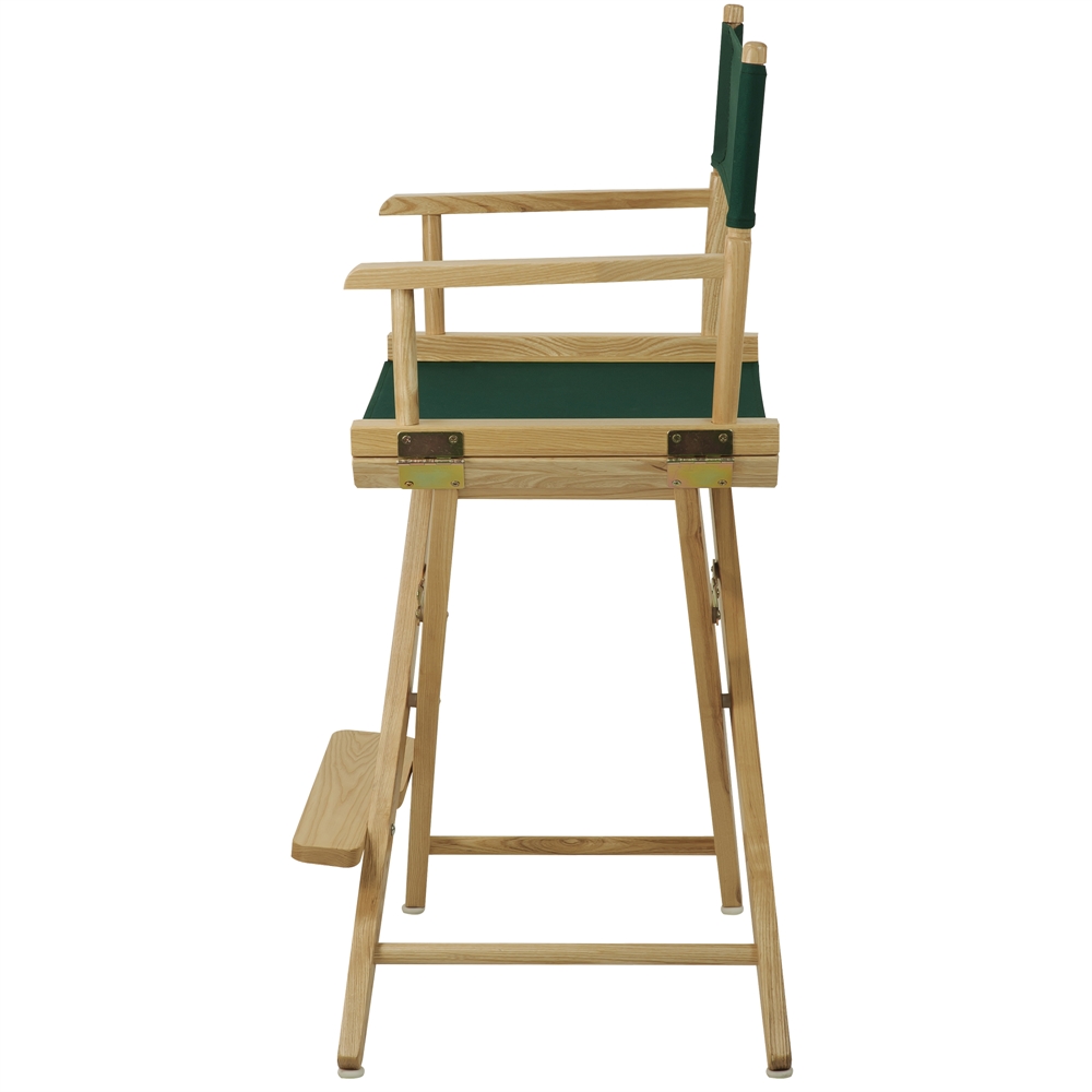 American Trails Extra-Wide Premium 24"  Directors Chair Natural Frame W/Hunter Color Cover. Picture 2