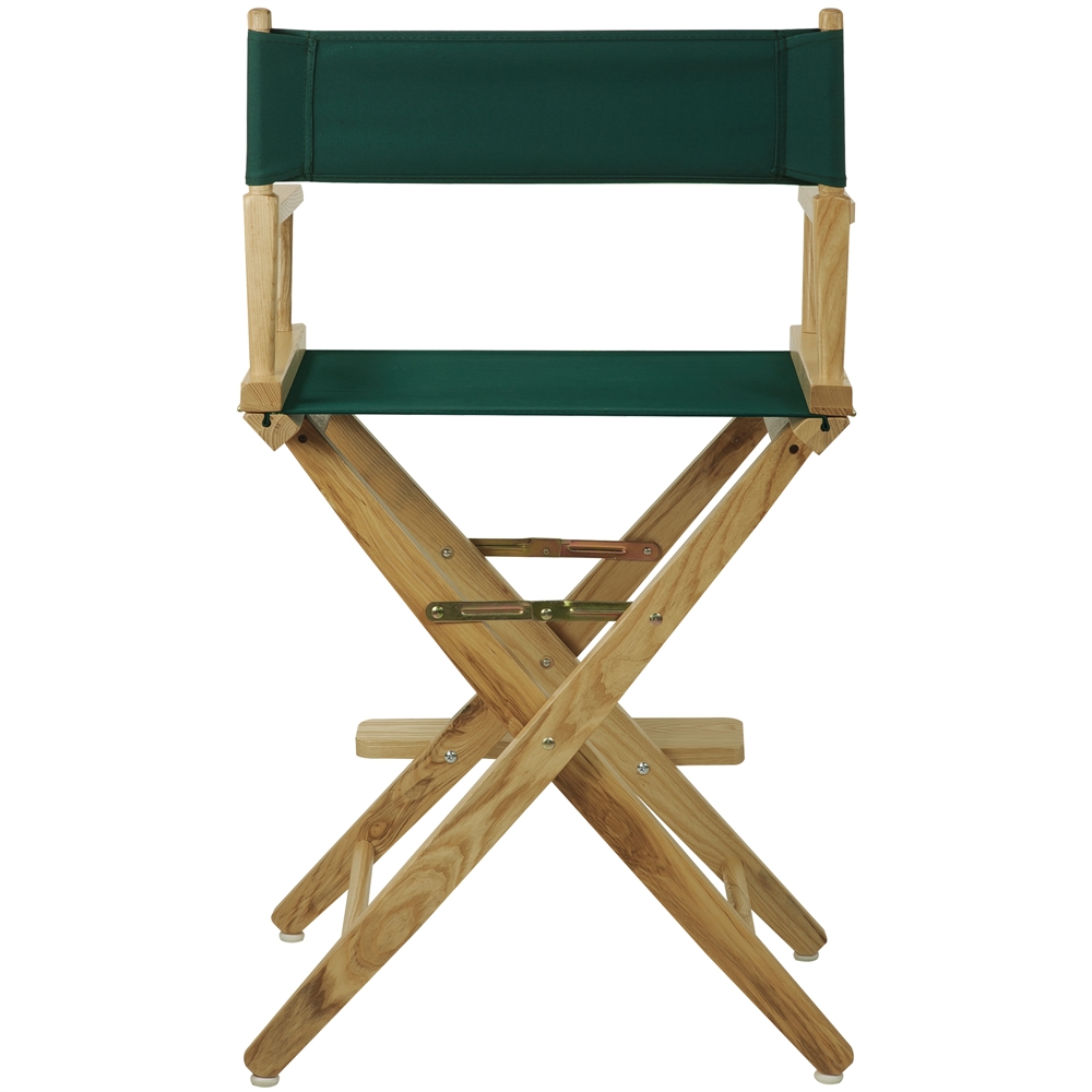 American Trails Extra-Wide Premium 24"  Directors Chair Natural Frame W/Hunter Color Cover. Picture 3