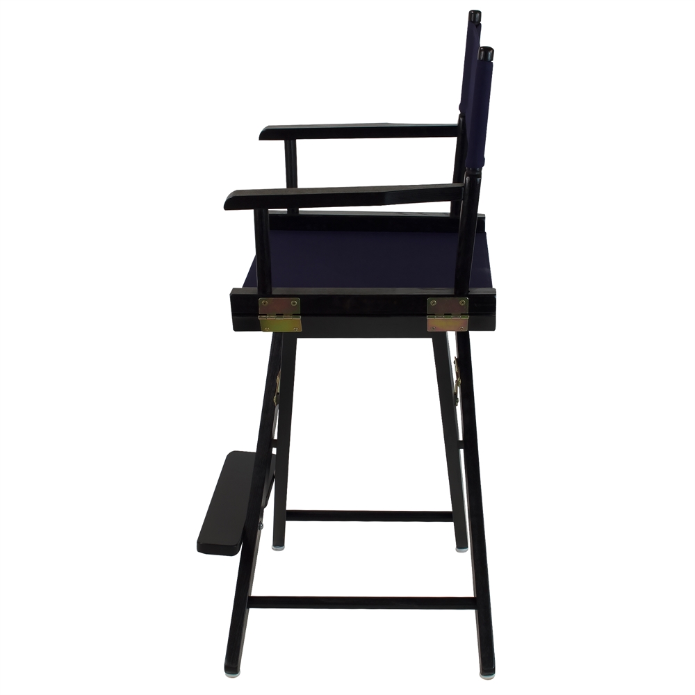 American Trails Extra-Wide Premium 24"  Directors Chair Black Frame W/Navy Color Cover. Picture 2