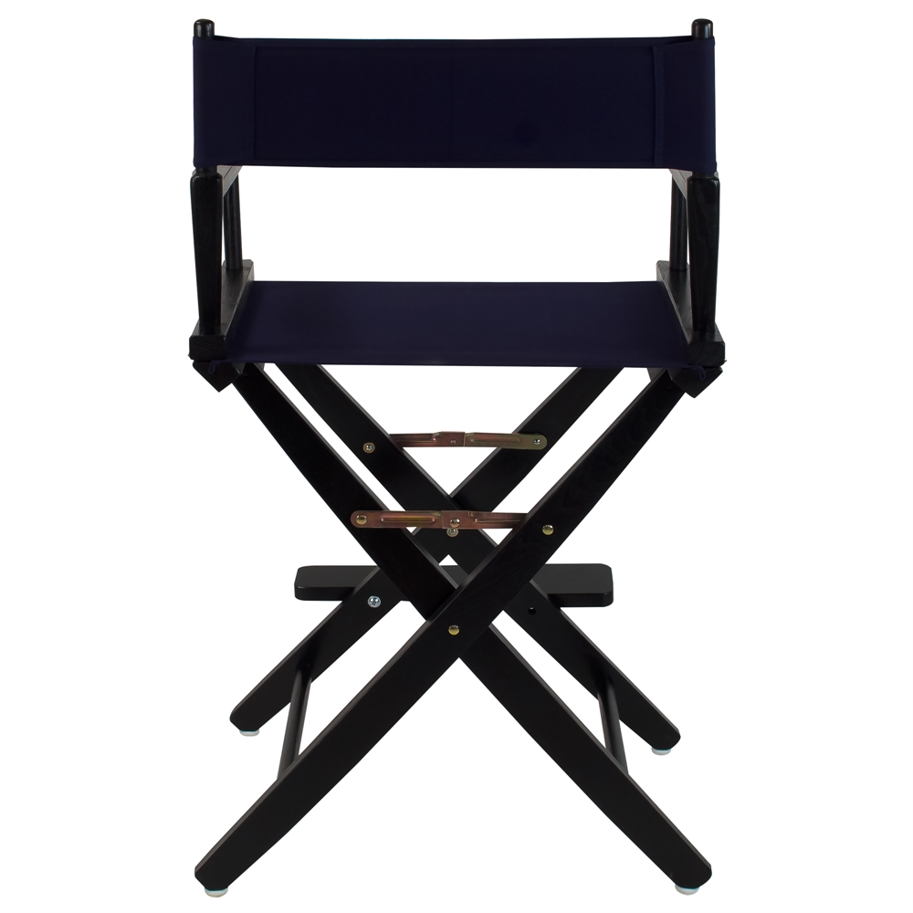 American Trails Extra-Wide Premium 24"  Directors Chair Black Frame W/Navy Color Cover. Picture 3