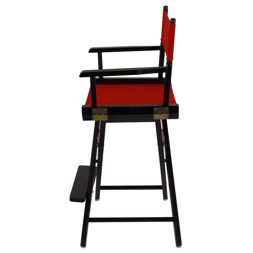 American Trails Extra-Wide Premium 24"  Directors Chair Black Frame W/Red Color Cover. Picture 2