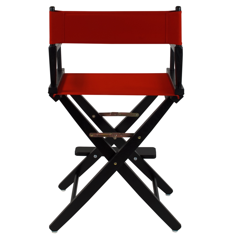 American Trails Extra-Wide Premium 24"  Directors Chair Black Frame W/Red Color Cover. Picture 3