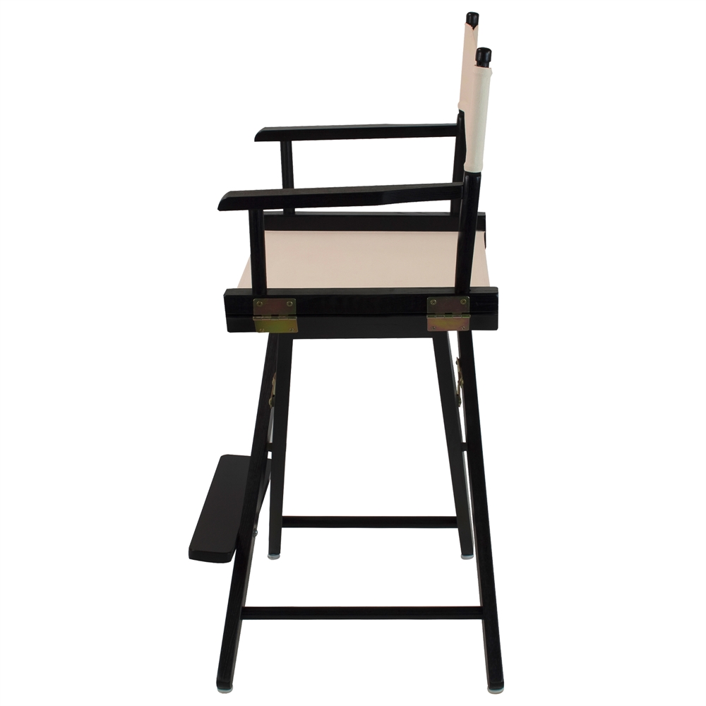 American Trails Extra-Wide Premium 24"  Directors Chair Black Frame W/Natural Color Cover. Picture 2