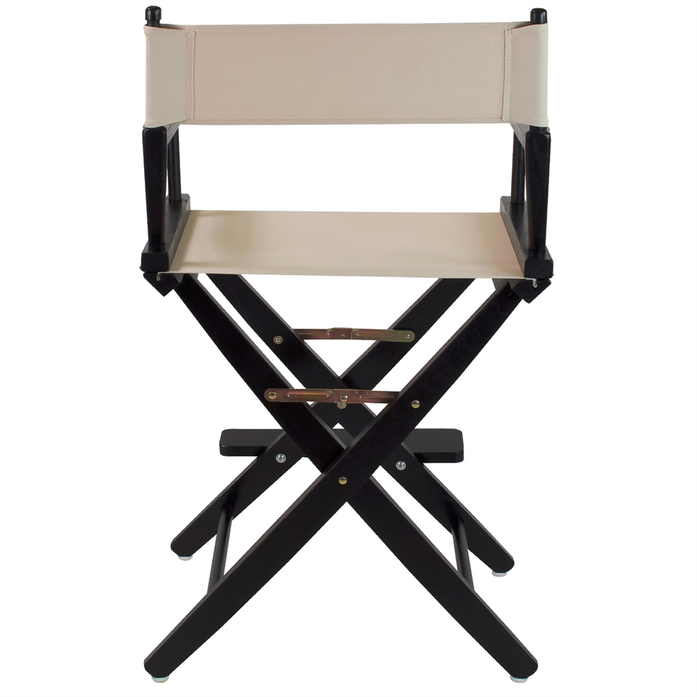 American Trails Extra-Wide Premium 24"  Directors Chair Black Frame W/Natural Color Cover. Picture 3