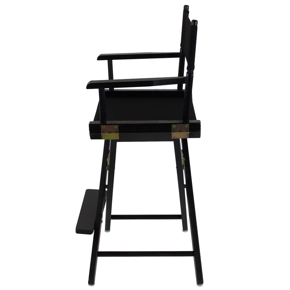 American Trails Extra-Wide Premium 24"  Directors Chair Black Frame W/Black Color Cover. Picture 2