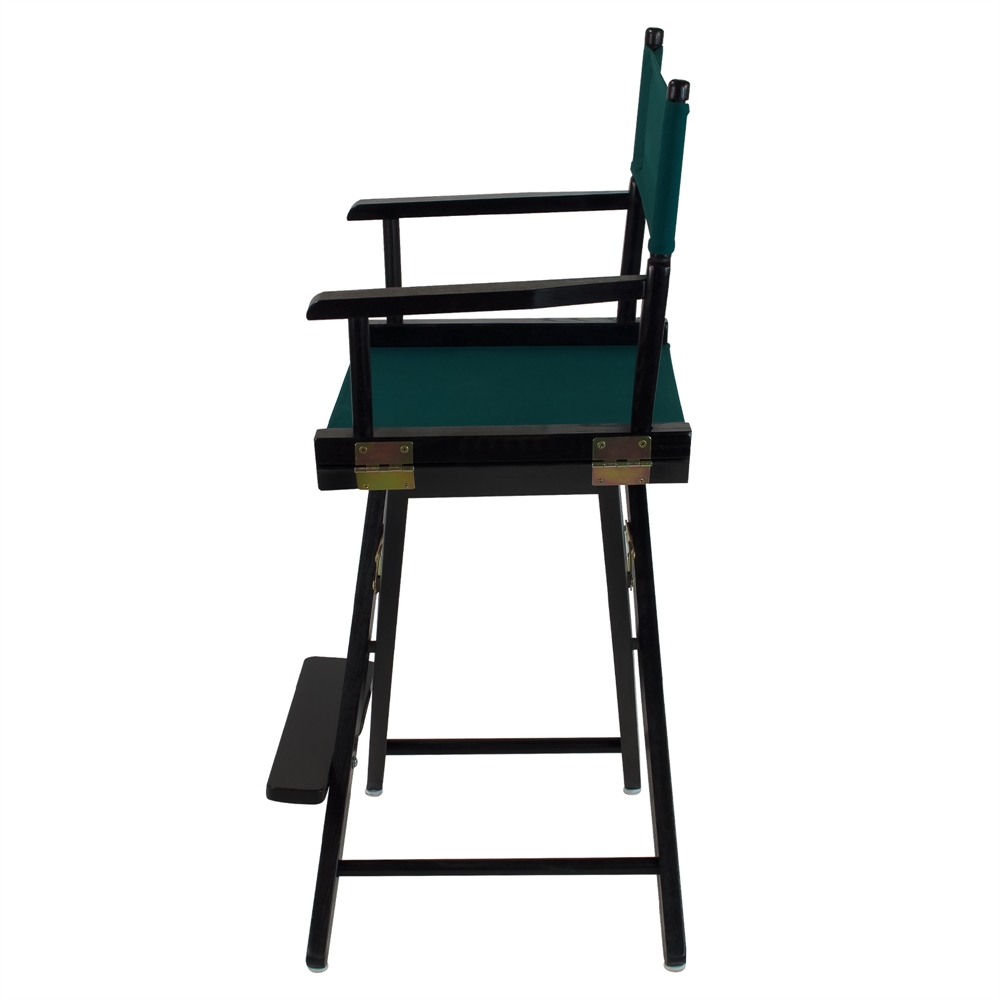 American Trails Extra-Wide Premium 24"  Directors Chair Black Frame W/Hunter Green Color Cover. Picture 2