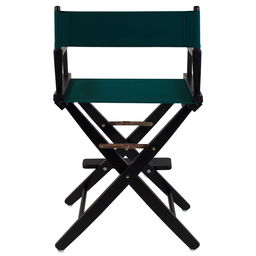 American Trails Extra-Wide Premium 24"  Directors Chair Black Frame W/Hunter Green Color Cover. Picture 3