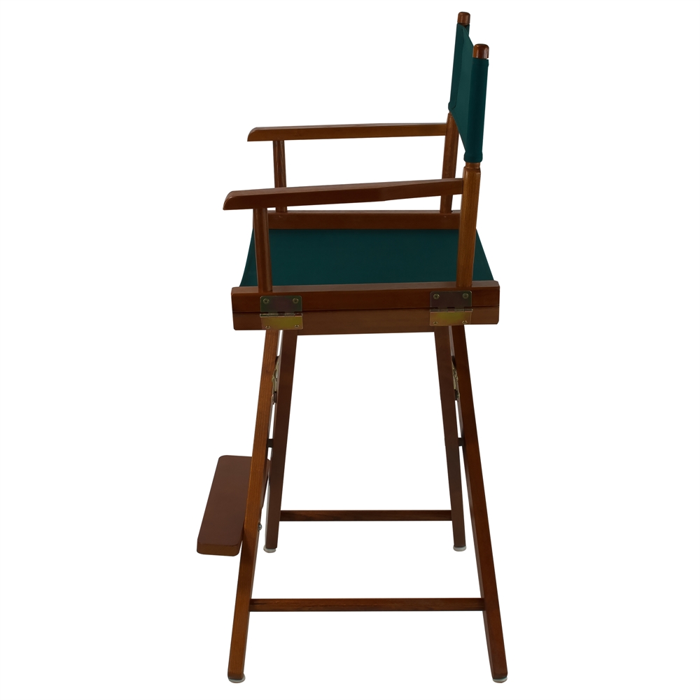 American Trails Extra-Wide Premium 24"  Directors Chair Mission Oak Frame W/Hunter Green Color Cover. Picture 2