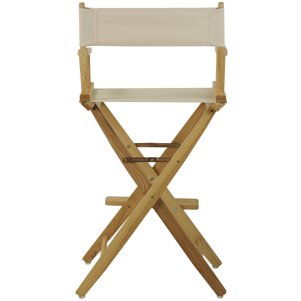 American Trails Extra-Wide Premium 30"  Directors Chair Natural Frame W/Natural Color Cover. Picture 3