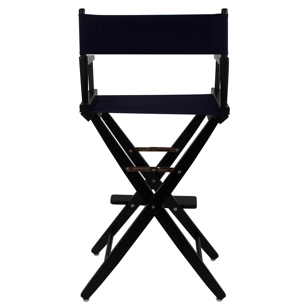 American Trails Extra-Wide Premium 30"  Directors Chair Black Frame W/Navy Color Cover. Picture 3