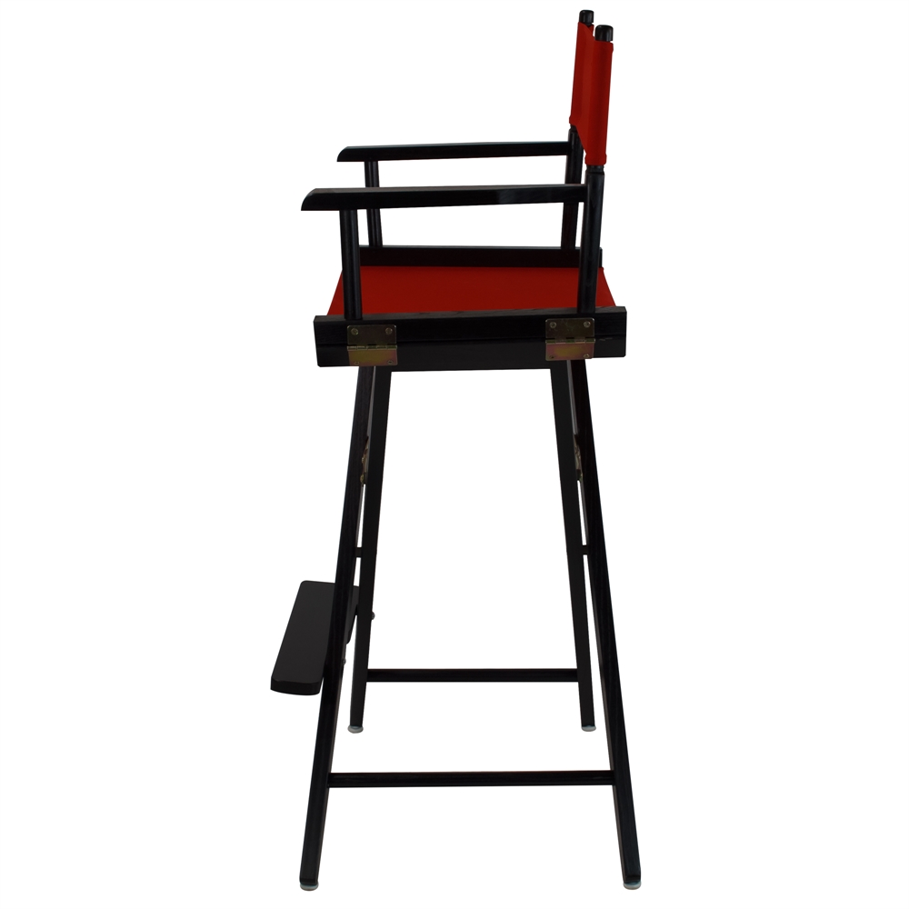 American Trails Extra-Wide Premium 30"  Directors Chair Black Frame W/Red Color Cover. Picture 2