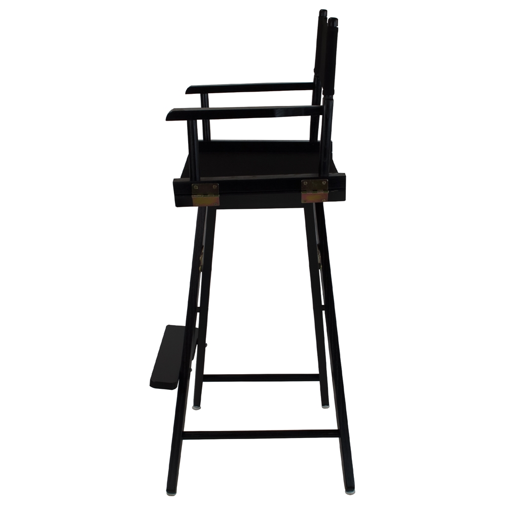American Trails Extra-Wide Premium 30"  Directors Chair Black Frame W/Black Color Cover. Picture 2