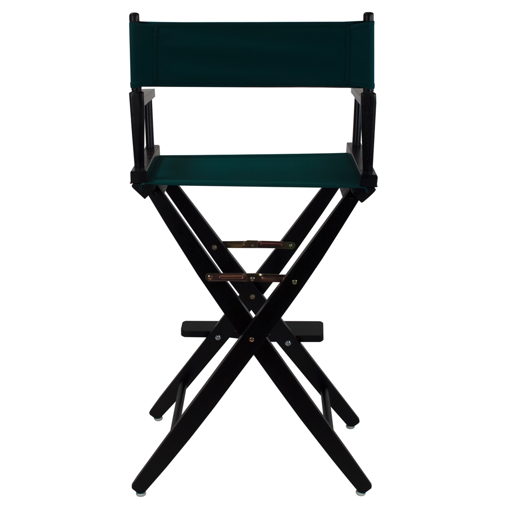 American Trails Extra-Wide Premium 30"  Directors Chair Black Frame W/Hunter Green Color Cover. Picture 3