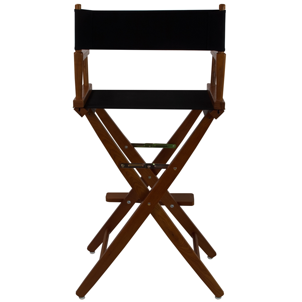 American Trails Extra-Wide Premium 30"  Directors Chair Mission Oak Frame W/Black Color Cover. Picture 3