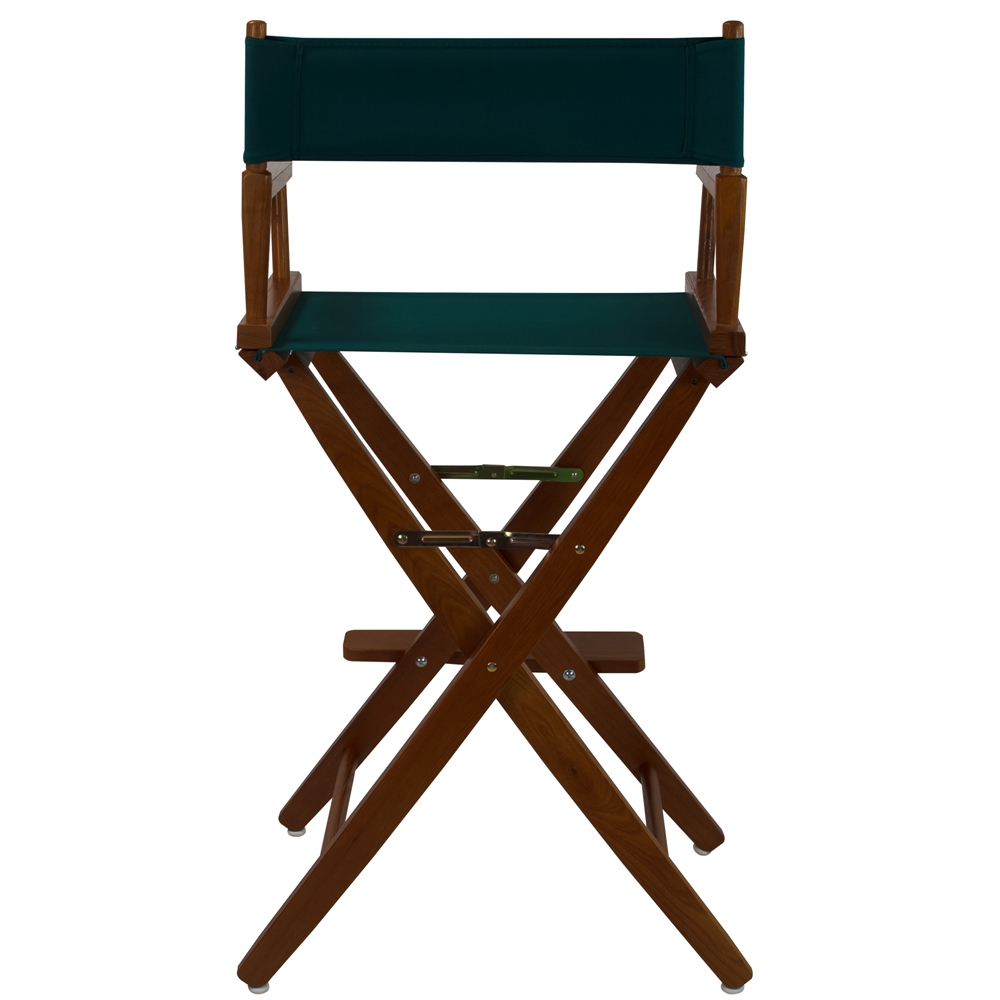 American Trails Extra-Wide Premium 30"  Directors Chair Mission Oak Frame W/Hunter Green Color Cover. Picture 3