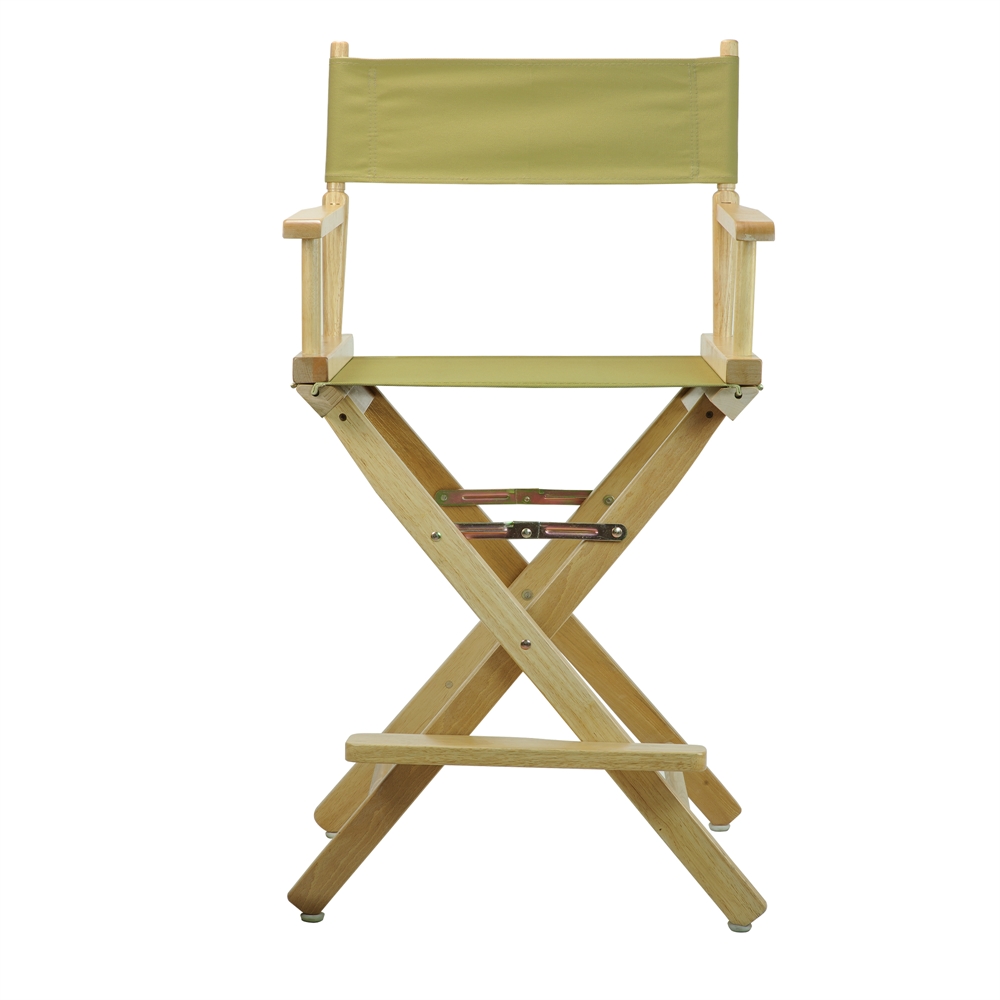 24" Director's Chair Natural Frame-Navy Blue Canvas. Picture 7
