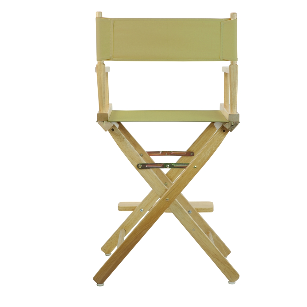 24" Director's Chair Natural Frame-Olive Canvas. Picture 4