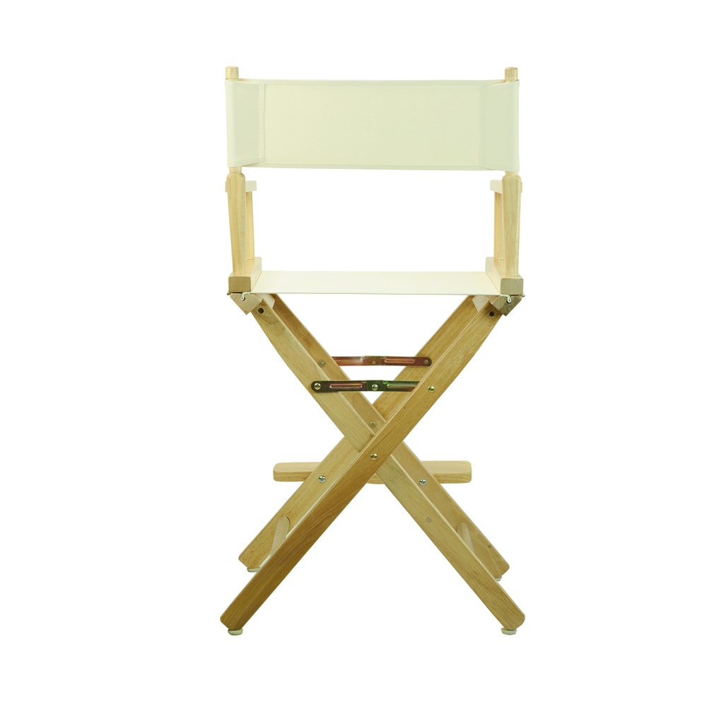 24" Director's Chair Natural Frame-Natural/Wheat Canvas. Picture 4