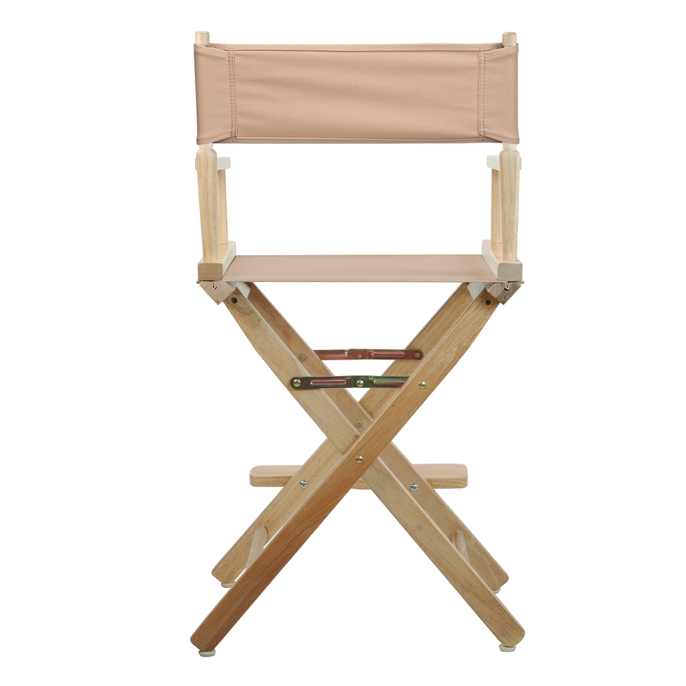 24" Director's Chair Natural Frame-Tan Canvas. Picture 4