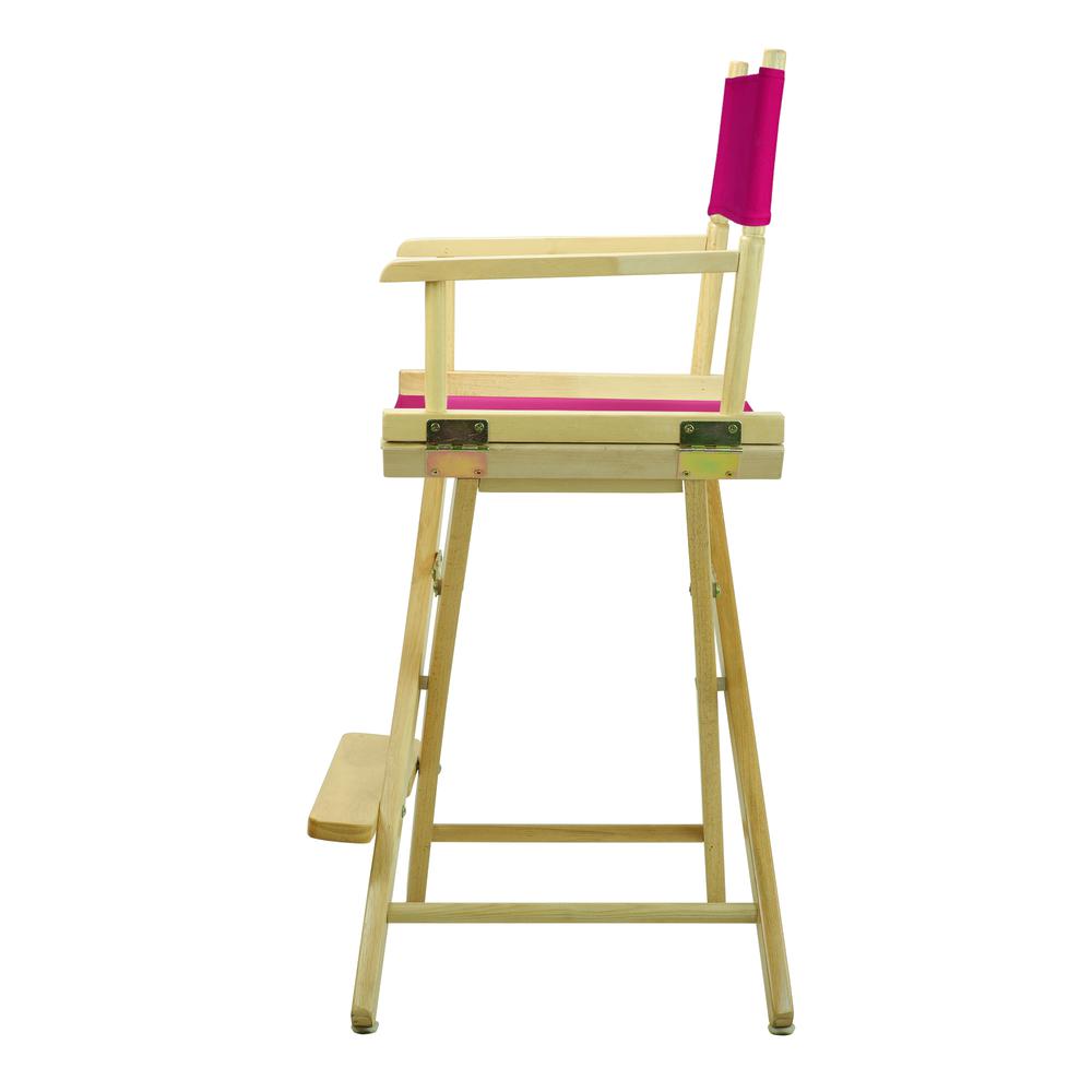 24" Director's Chair Natural Frame-Magenta Canvas. Picture 2