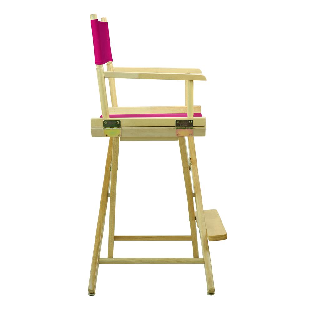 24" Director's Chair Natural Frame-Magenta Canvas. Picture 3