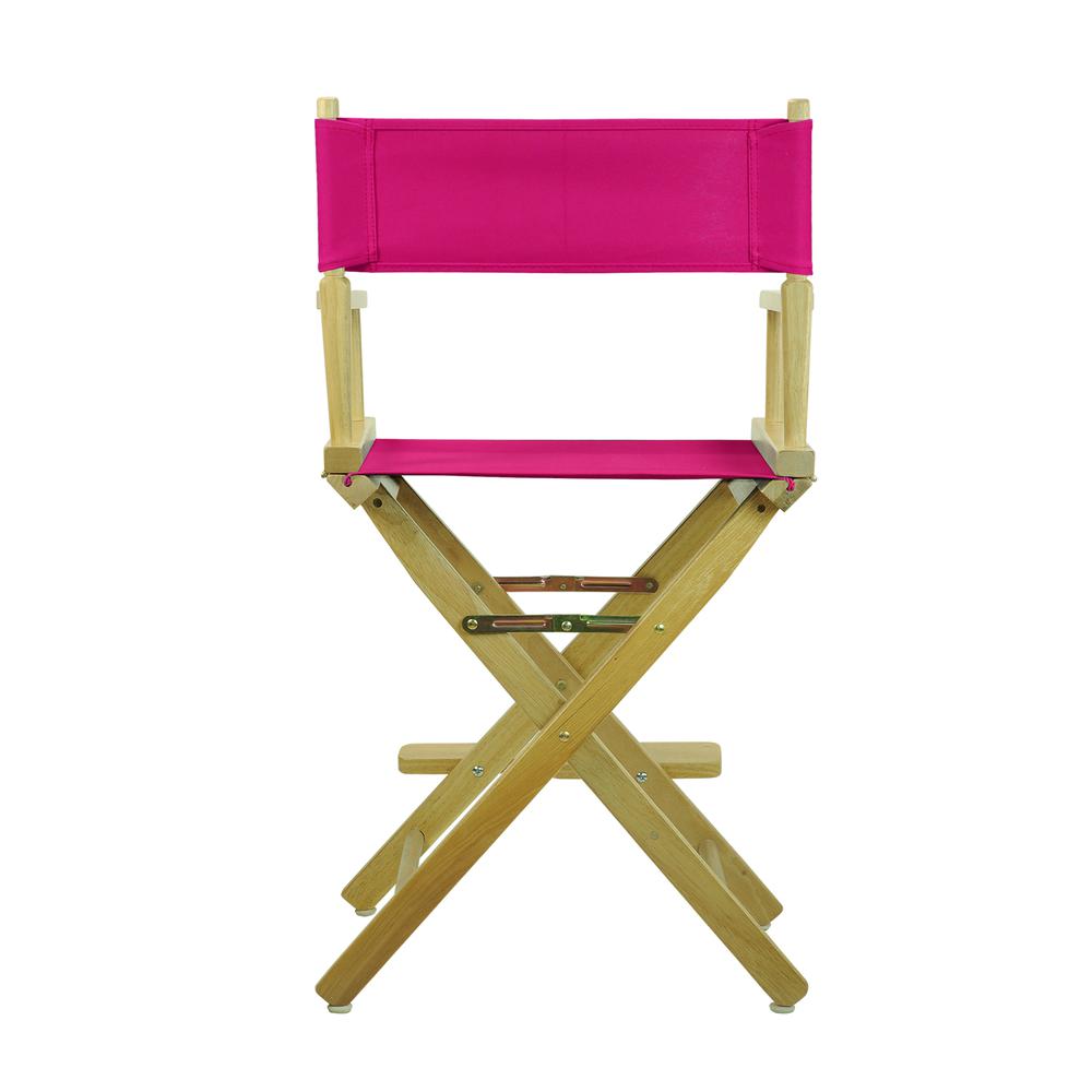 24" Director's Chair Natural Frame-Magenta Canvas. Picture 4