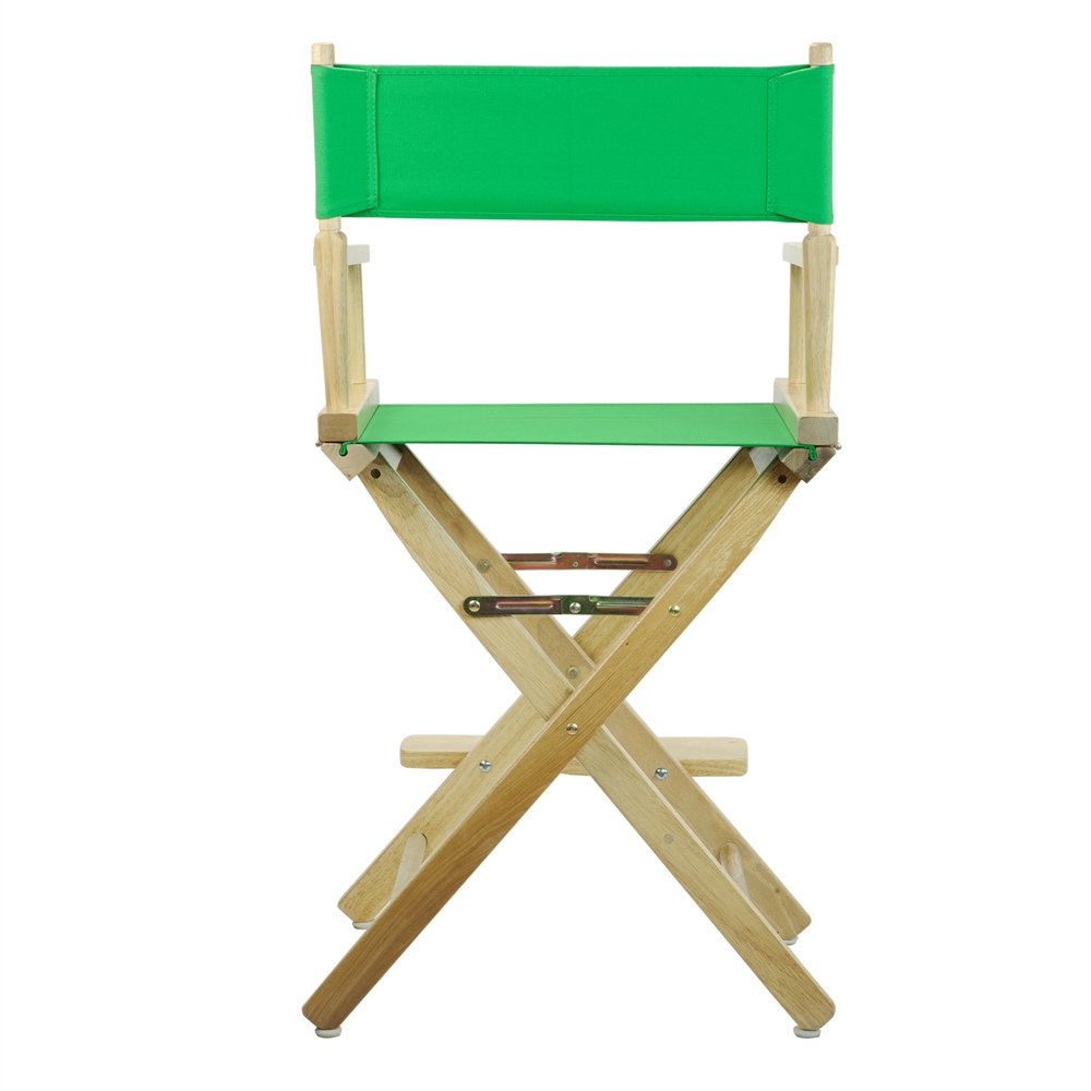 24" Director's Chair Natural Frame-Green Canvas. Picture 4