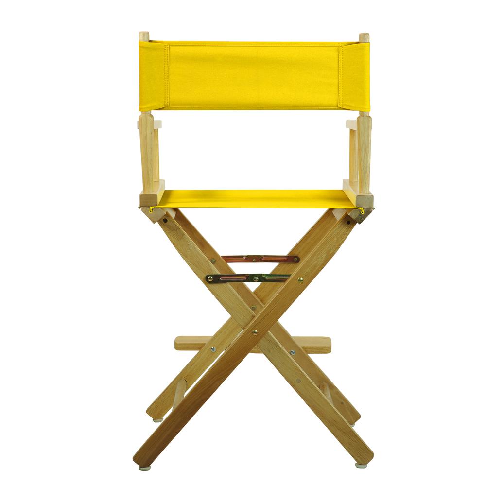 24" Director's Chair Natural Frame-Gold Canvas. Picture 4
