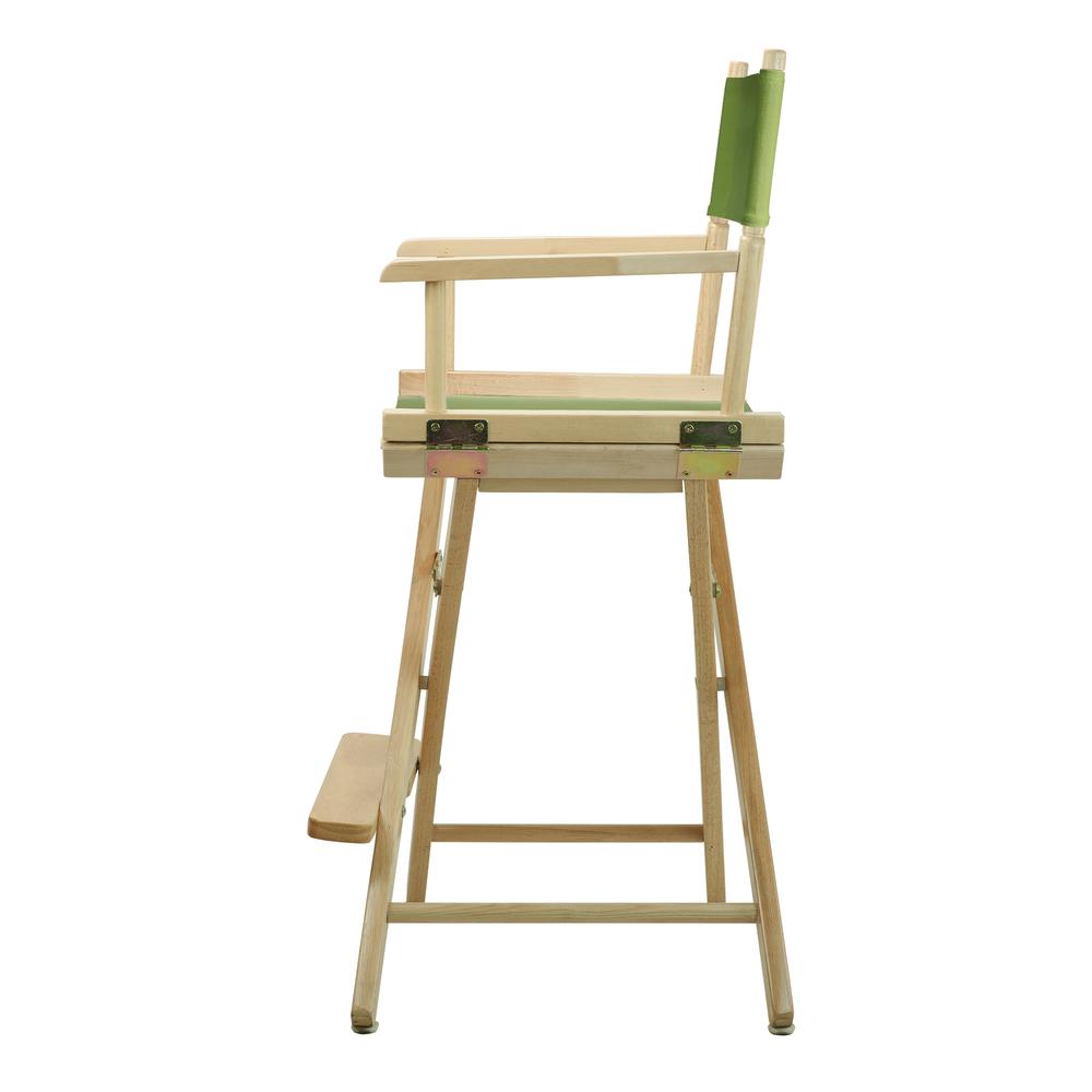 24" Director's Chair Natural Frame-Lime Green Canvas. Picture 2