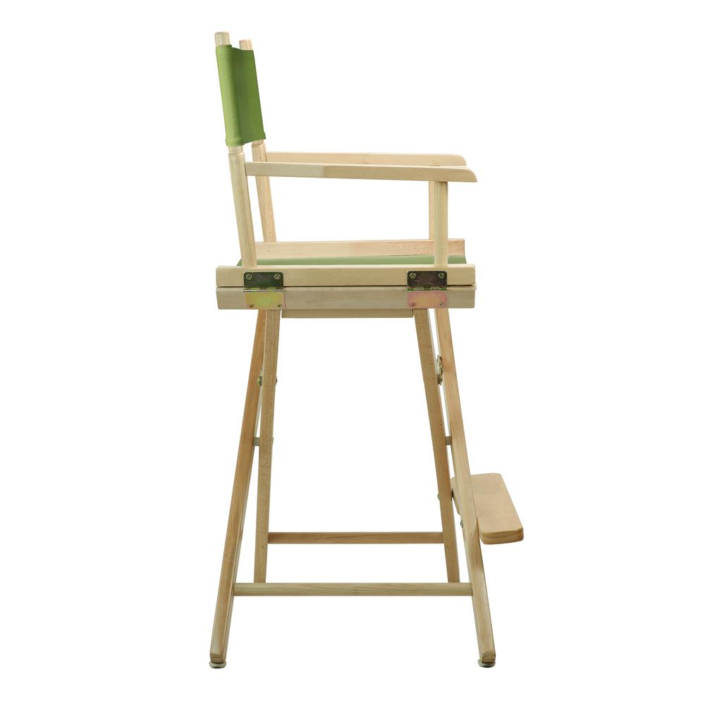 24" Director's Chair Natural Frame-Lime Green Canvas. Picture 3