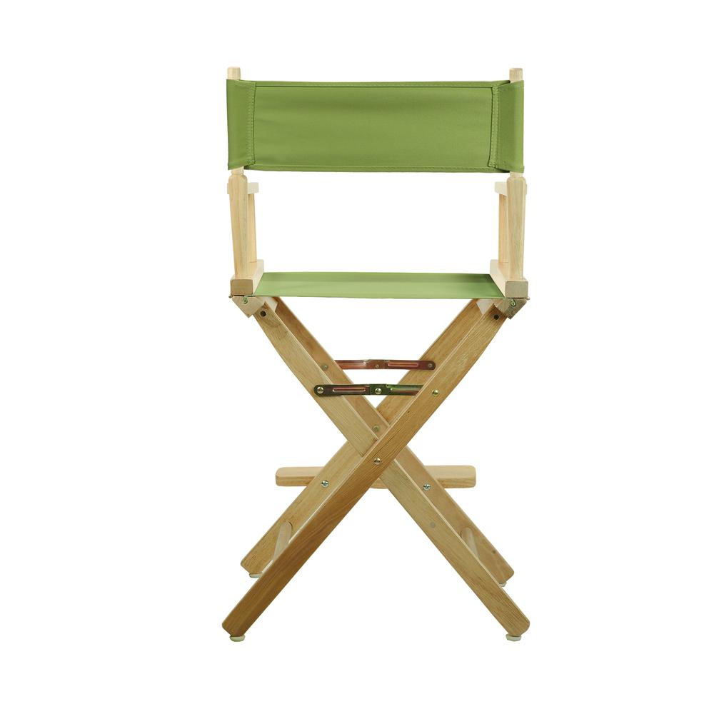 24" Director's Chair Natural Frame-Lime Green Canvas. Picture 4