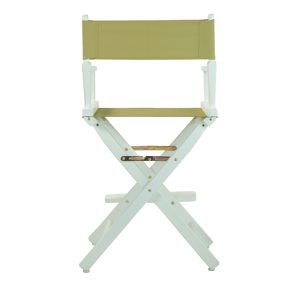 24" Director's Chair White Frame-Navy Blue Canvas. Picture 10